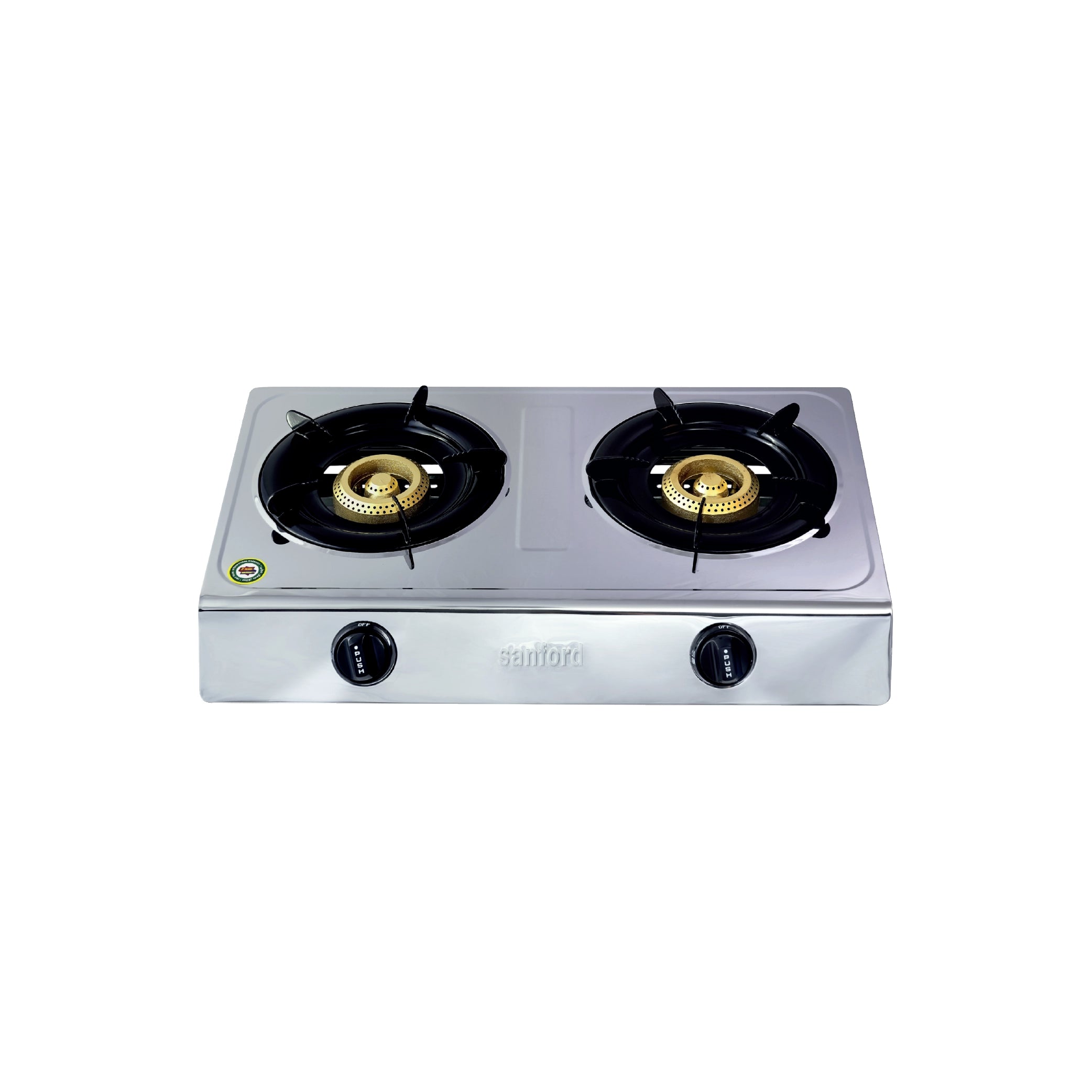 stainless steel gas stove 2 burner durable sanford 1