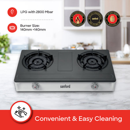 Sanford Double Burner Gas Stove | SF5231GC - buysanford