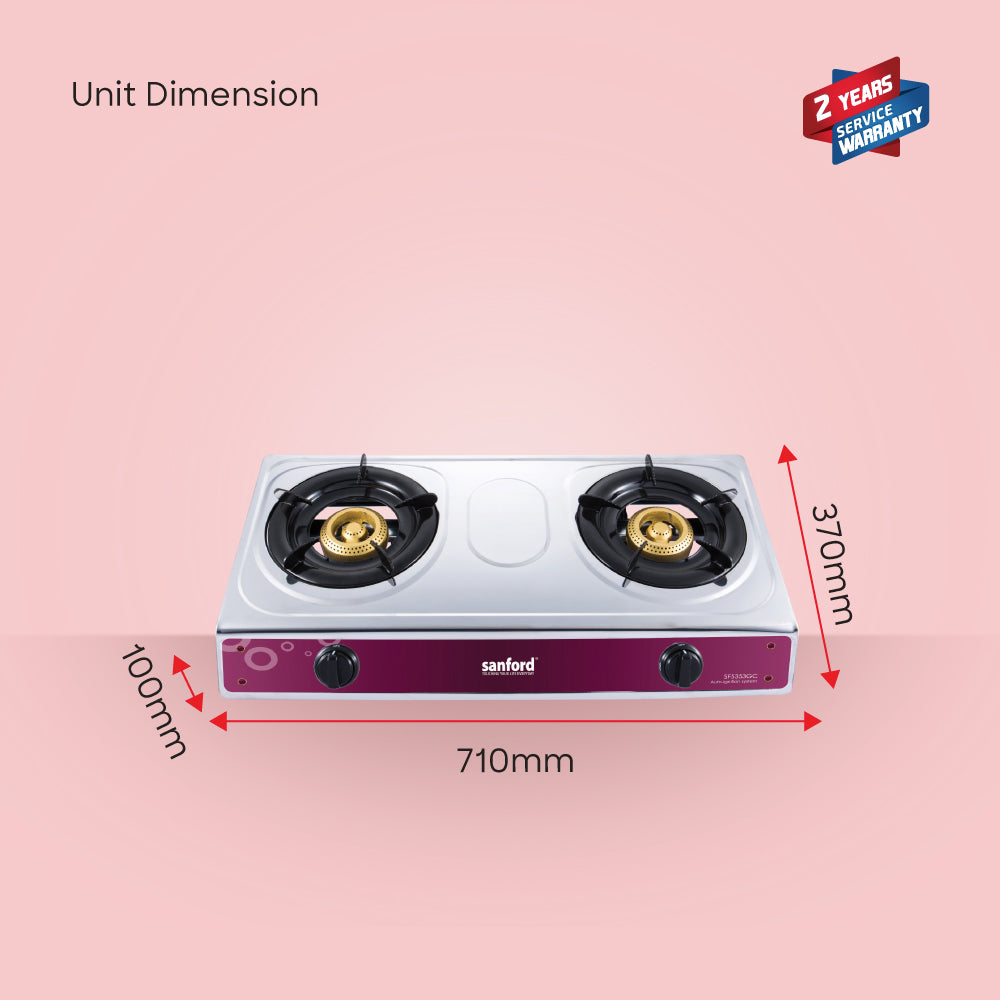 Sanford Heavy Cast Iron Gas Stove with Indian Burner Cap|SF5353GC 2B - buysanford