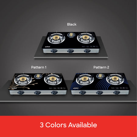 Durable Build triple burner glass gas stove sanford 5