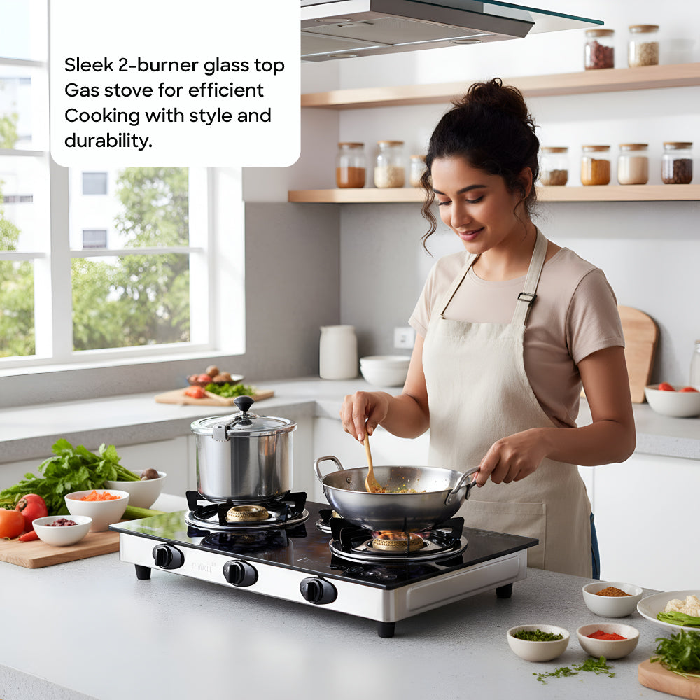 Sanford Triple Burner Glass Gas Stove | SF5326GC - C - buysanford