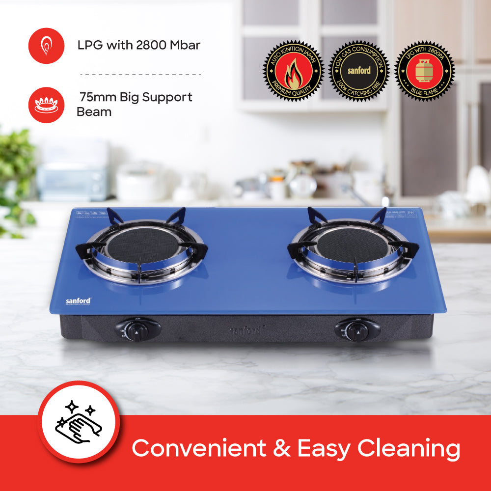 Sanford Double Burner Infrared Glass Stove | SF5351IGC - buysanford