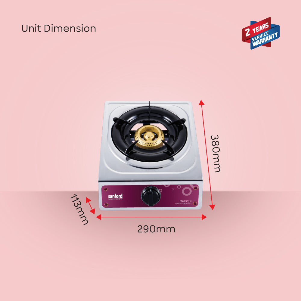 Sanford Heavy Cast Iron Gas Stove with Auto Ignition|SF5352GC 1B - buysanford