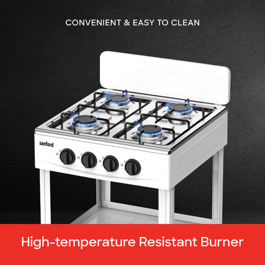 Sanford Four Burner Stainless Steel Gas Stove With Stand| SF5460GC - buysanford