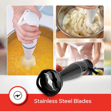 hand blender 2 speed control stainless steel blade sanford 4