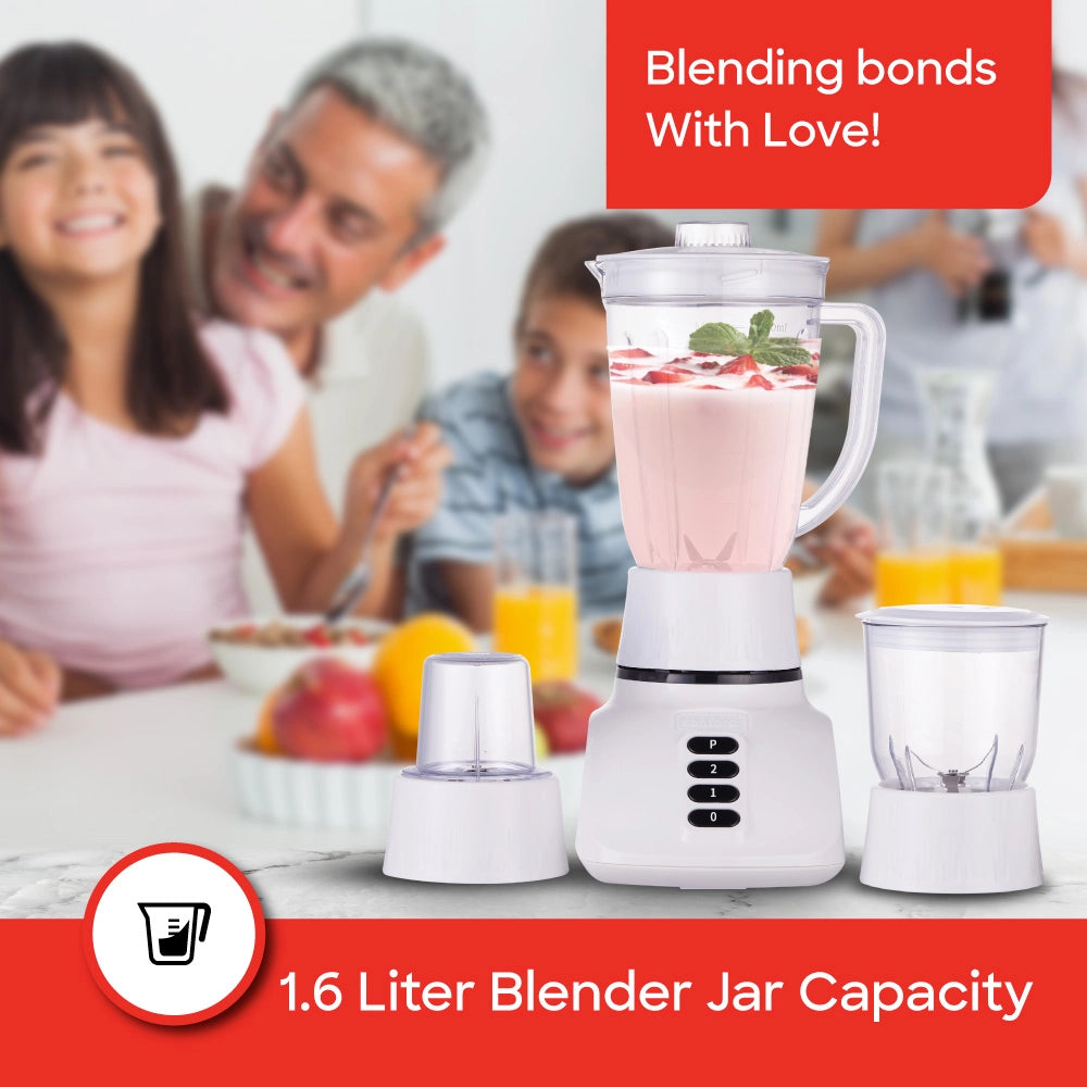3 in 1 blender mincer mill 1600ml jar stainless steel blades sanford 2