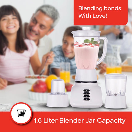 3 in 1 blender mincer mill 1600ml jar stainless steel blades sanford 2