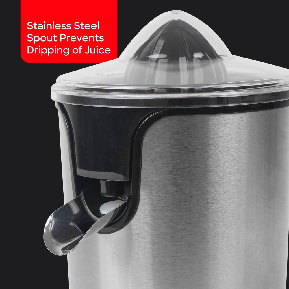 2 in 1 citrus juicer adjustable pulp filter stainless steel housing sanford 5