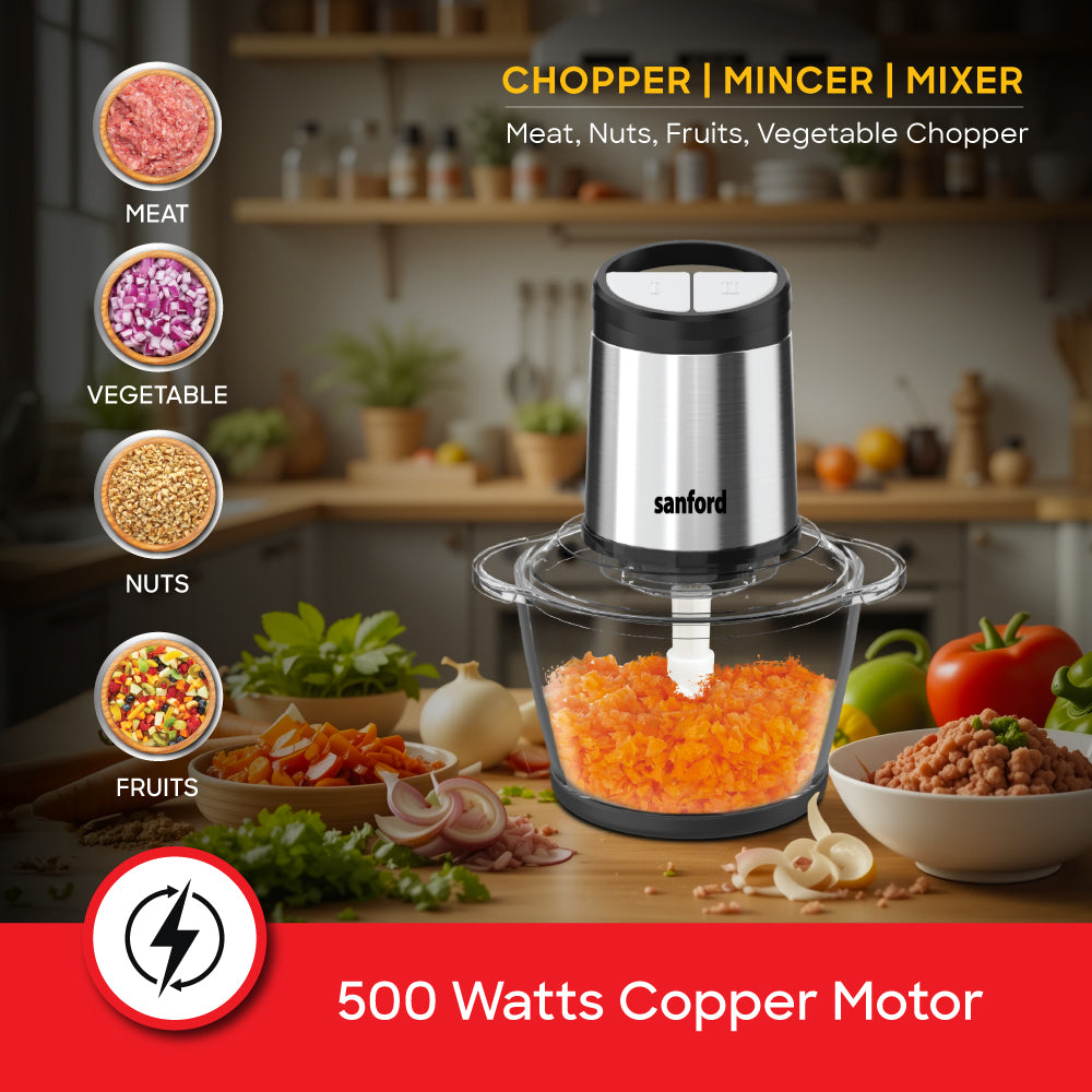 Sanford 1.2 Litre Food Chopper with 400Watts |  SF5581FC - buysanford