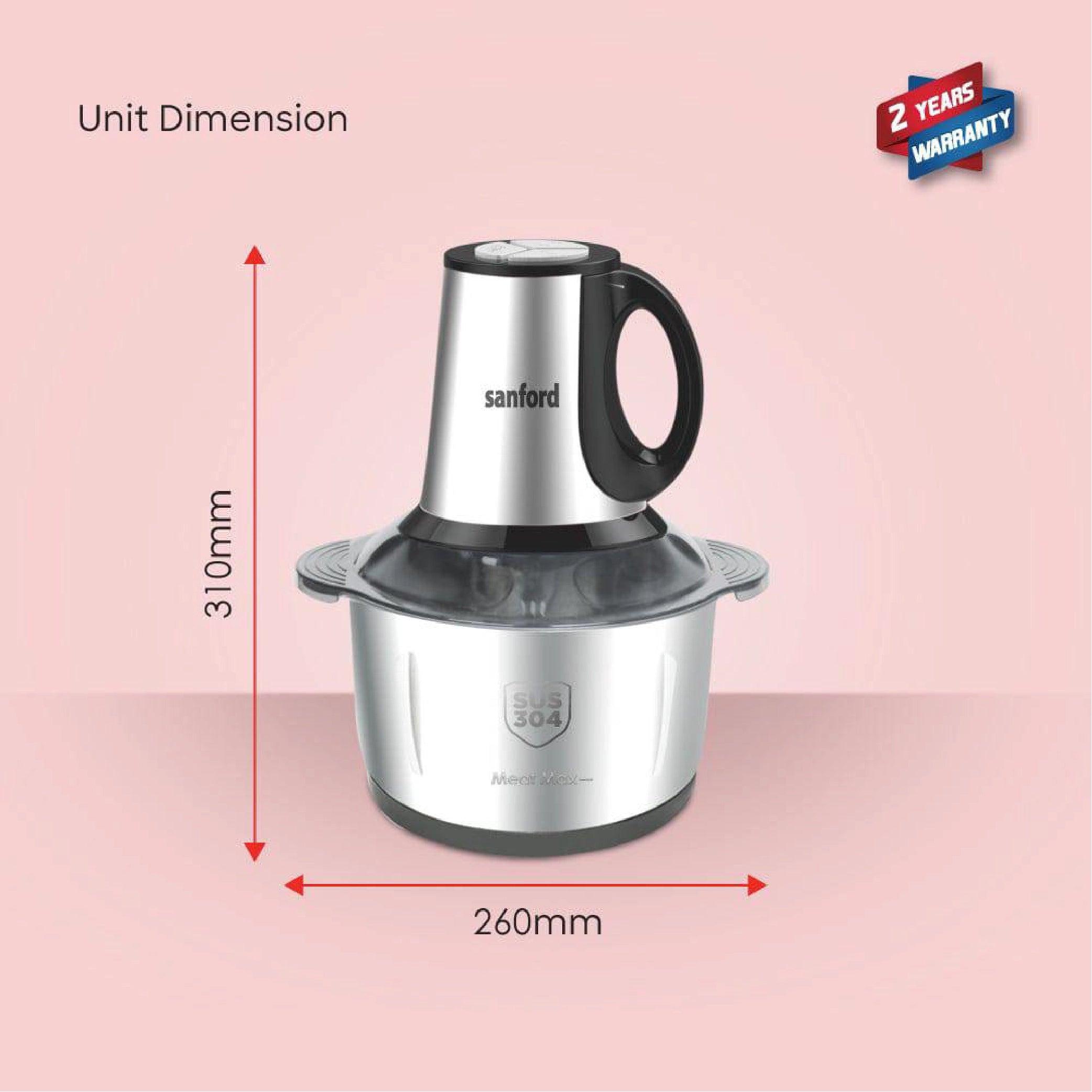 multifunction heavy duty food chopper 4L sanford 7