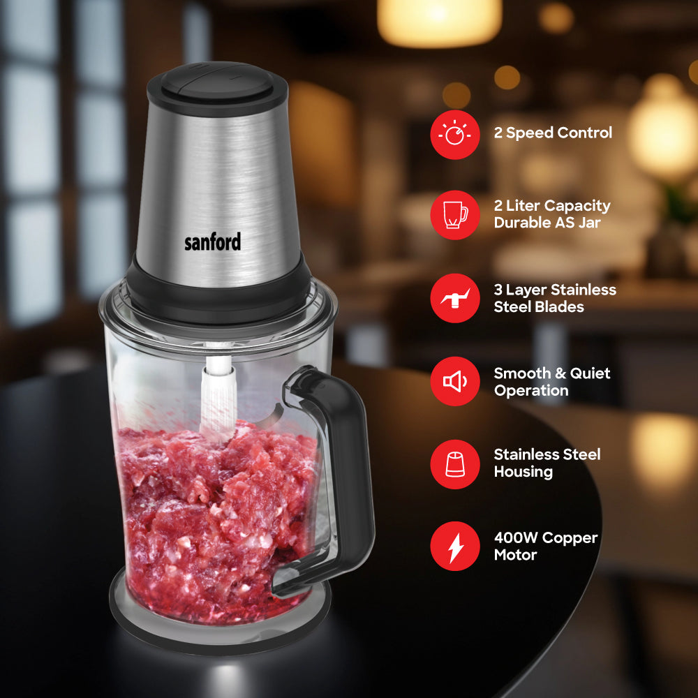 Sanford Multifunctional Electrical Food Chopper 2.0L | SF5587FC - buysanford