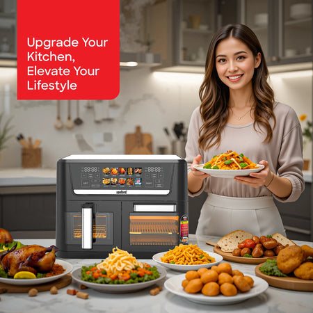 Sanford 14Litre | 2-in-1 Air Fryer & Oven | 2800W Dual Function | Healthy Cooking | SF5617EO - buysanford