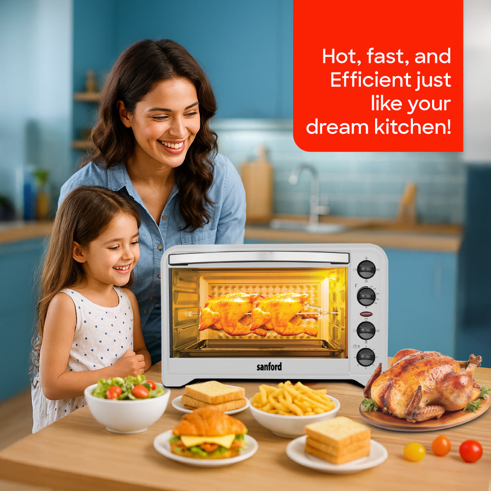 Sanford Rotisserie Convection Oven with 60-Min Timer & Adjustable Temp Control - buysanford