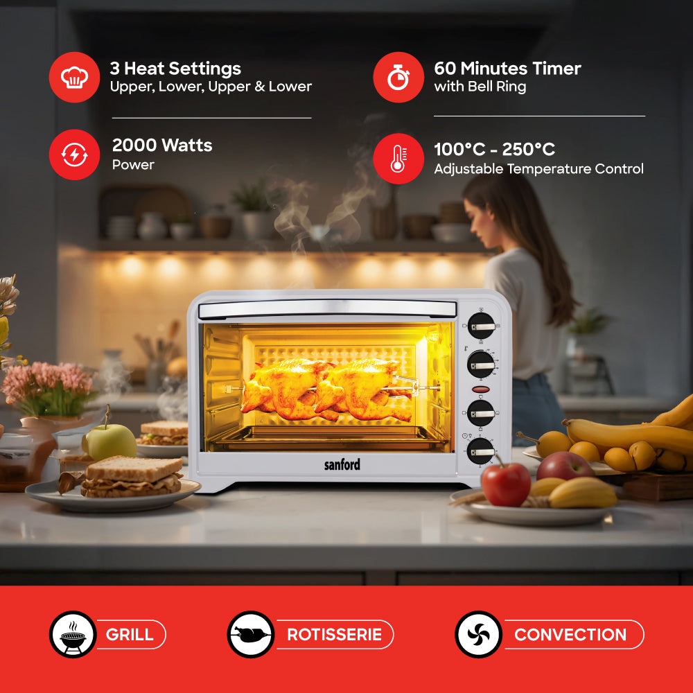 Sanford 48L Electric Oven with Rotisserie | SF5620EO - SANFORD MIDDLE EAST DWC L.L.C