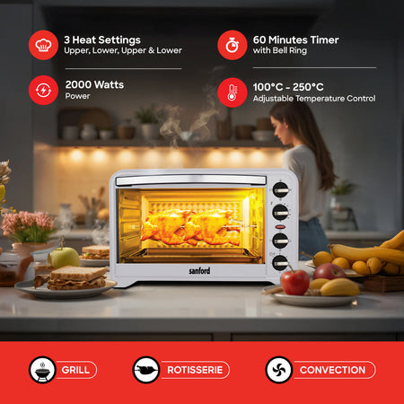 Sanford 48L Electric Oven with Rotisserie | SF5620EO - SANFORD MIDDLE EAST DWC L.L.C