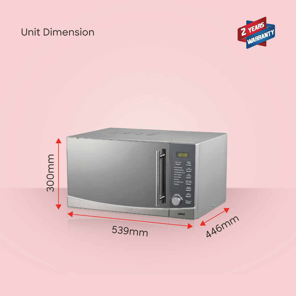 Sanford 30-liter digital microwave for cooking, reheating and baking