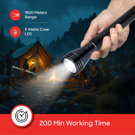 emergency lantern and 5W flashlight combo rechargeable lighting sanford 6