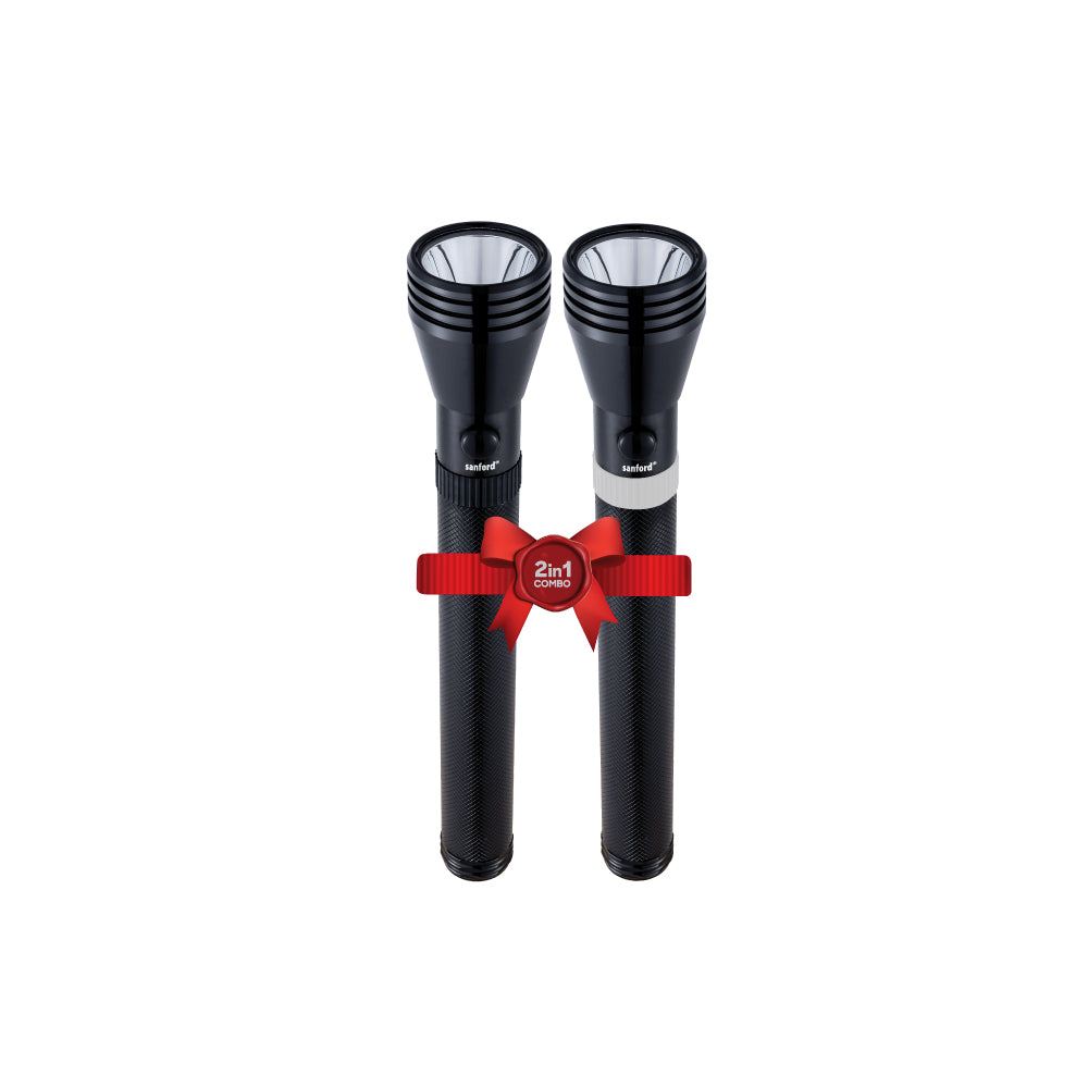 Sanford 5W CREE LED Flashlight with 2200m Range & 4000mAh Rechargeable Battery | Rugged Outdoor Torch - buysanford