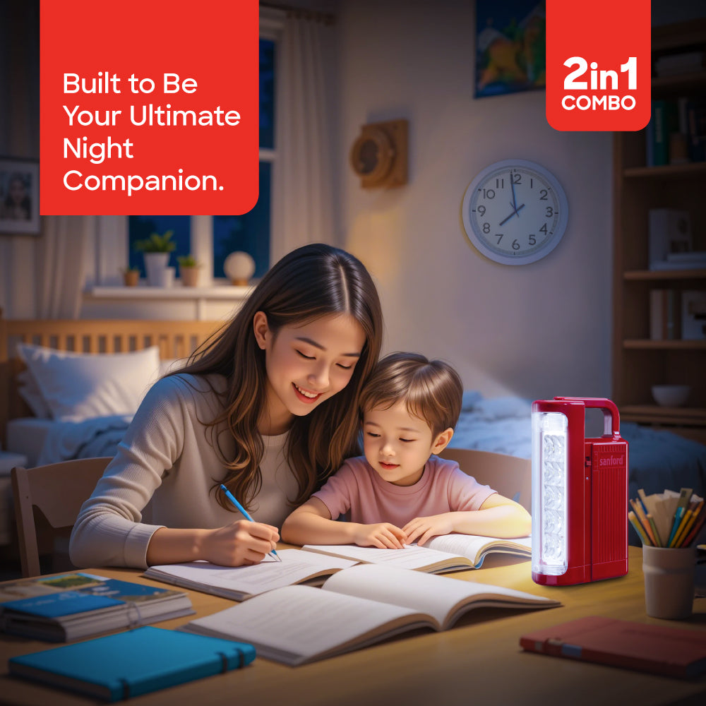 Sanford Rechargeable LED Flashlight & Emergency Lantern Combo | SF5840SEC - buysanford