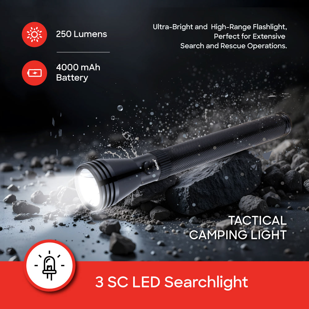 Sanford Rechargeable LED Flashlight & Emergency Lantern Combo | SF5840SEC - buysanford