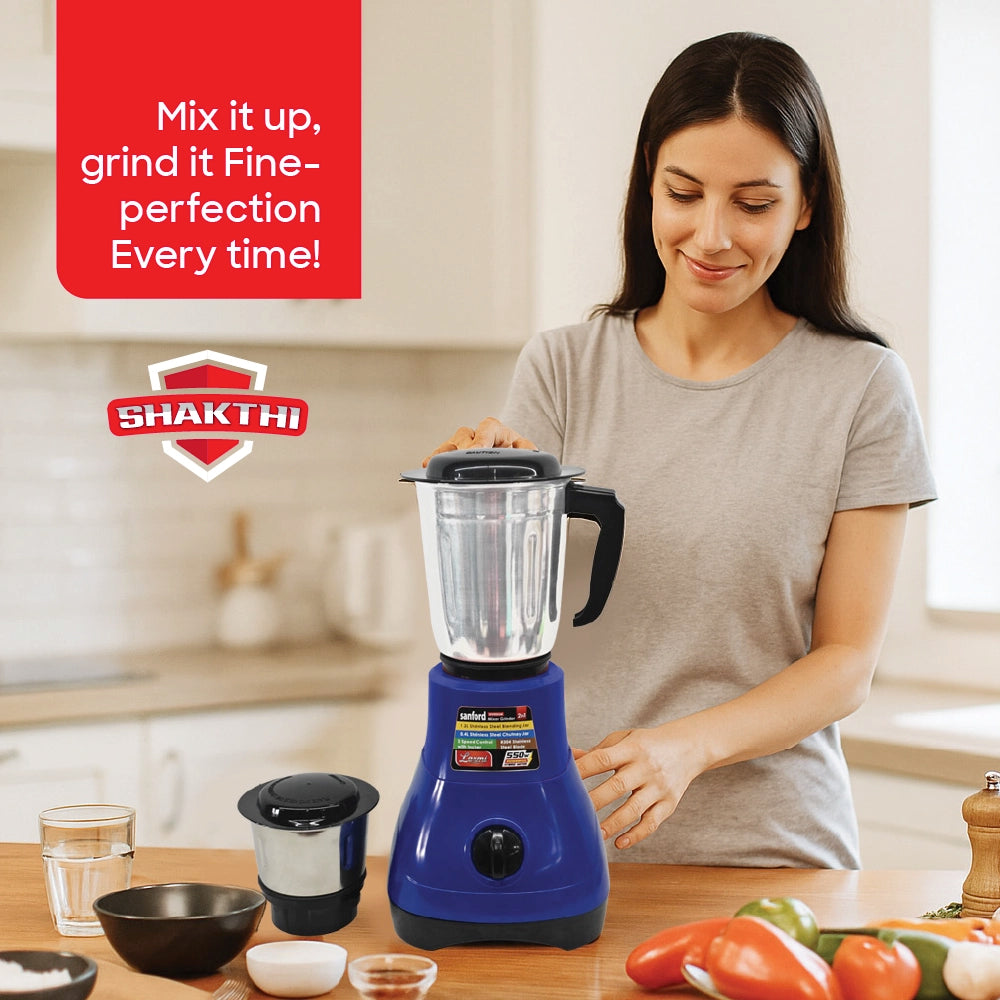 2 in 1 mixer grinder 550W stainless steel jars sanford 2