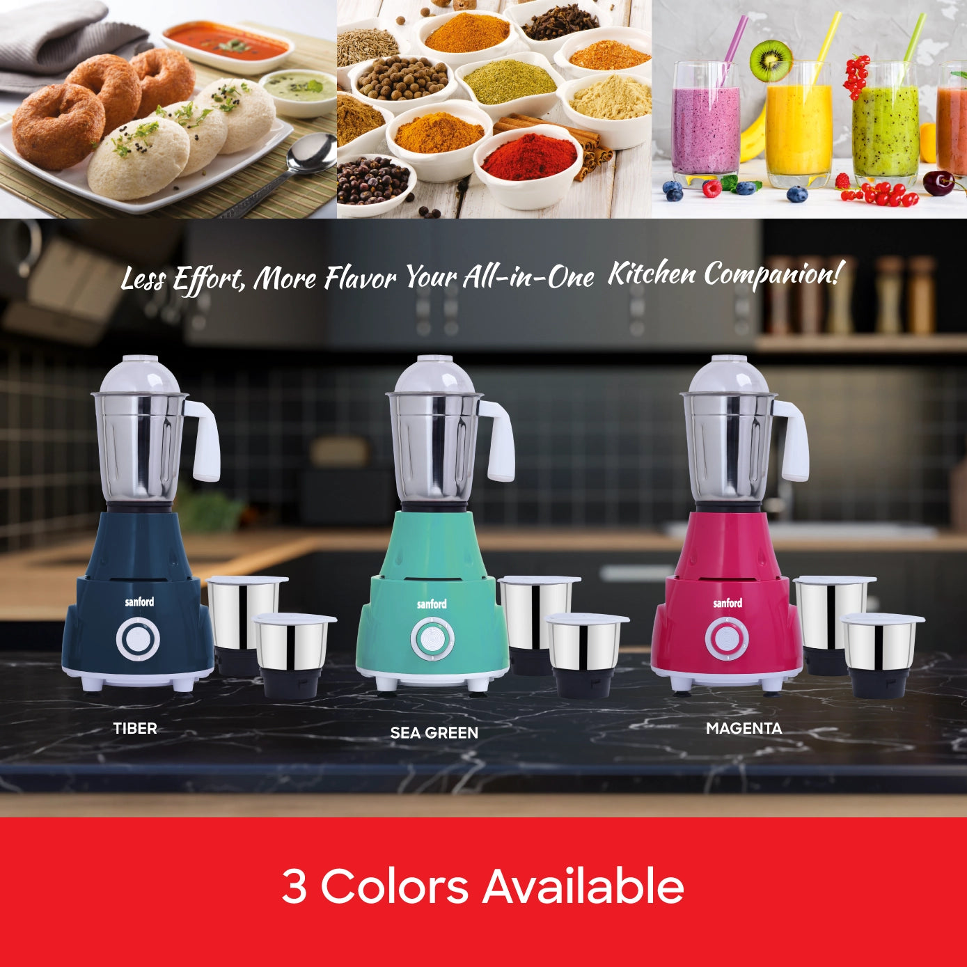 Sanford Mixer Grinder SF5904GM - Energy Efficient Motor with Overload Protection for Dubai Homes - Jar Close-up