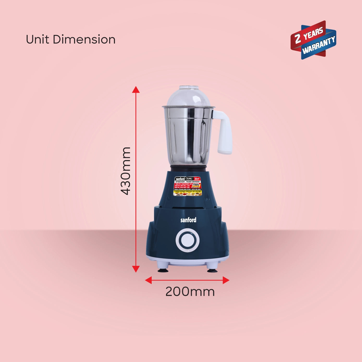SF5904GM TruMix 3-in-1 Grinder UAE - Complete Package with All Jars and Accessories - Full Product Display