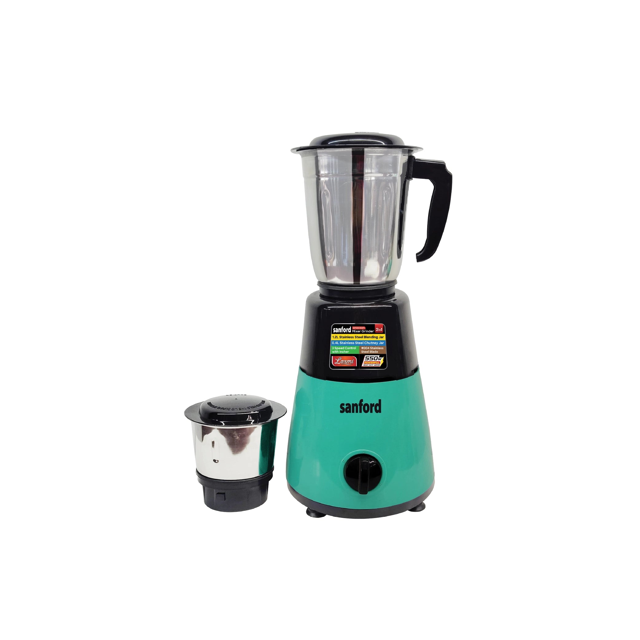 550W mixer grinder 1.2L blending jar chutney jar sanford 1