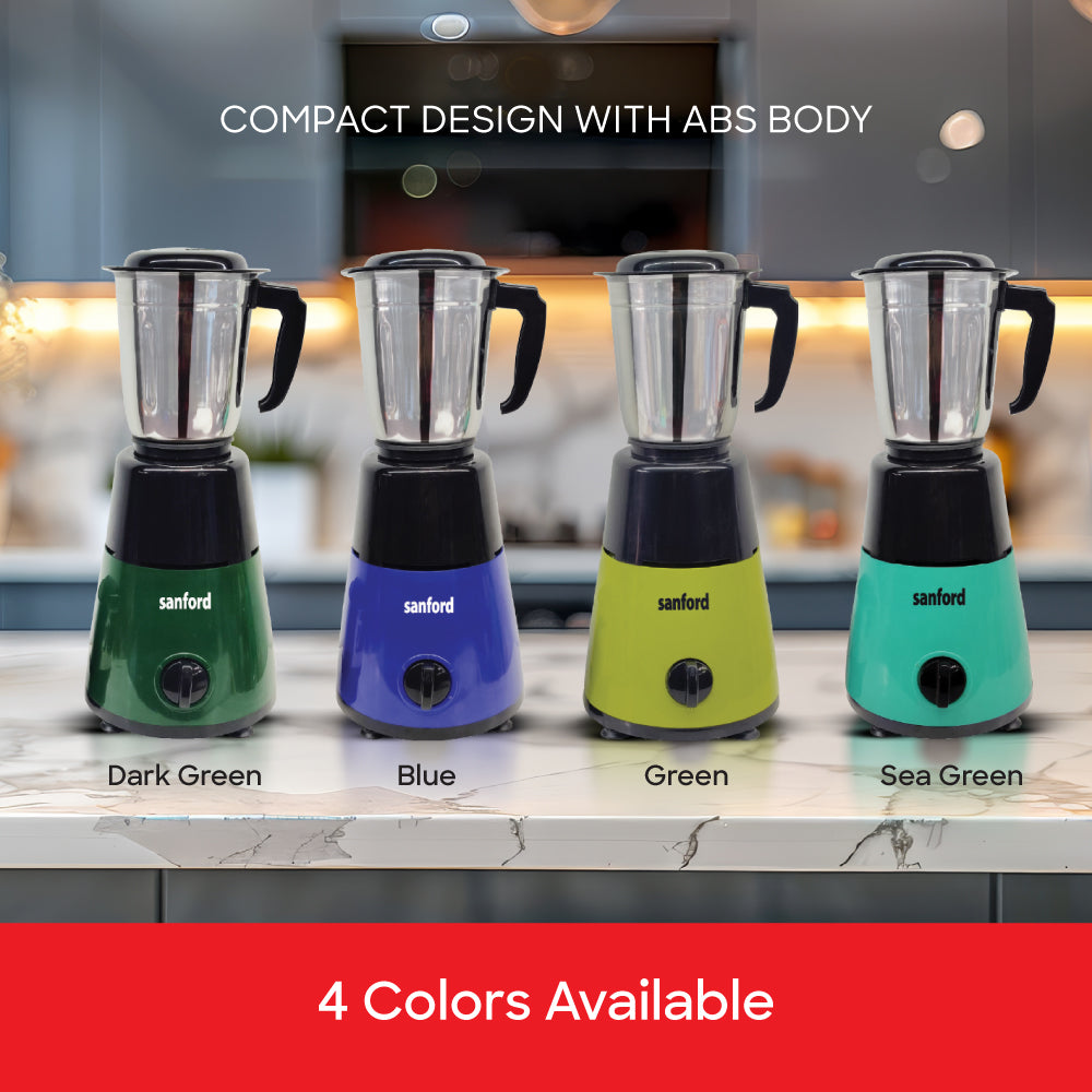 Sanford 550W Mixer Grinder with 1.2L Blending Jar and Chutney Jar | SF5905GM-C - buysanford