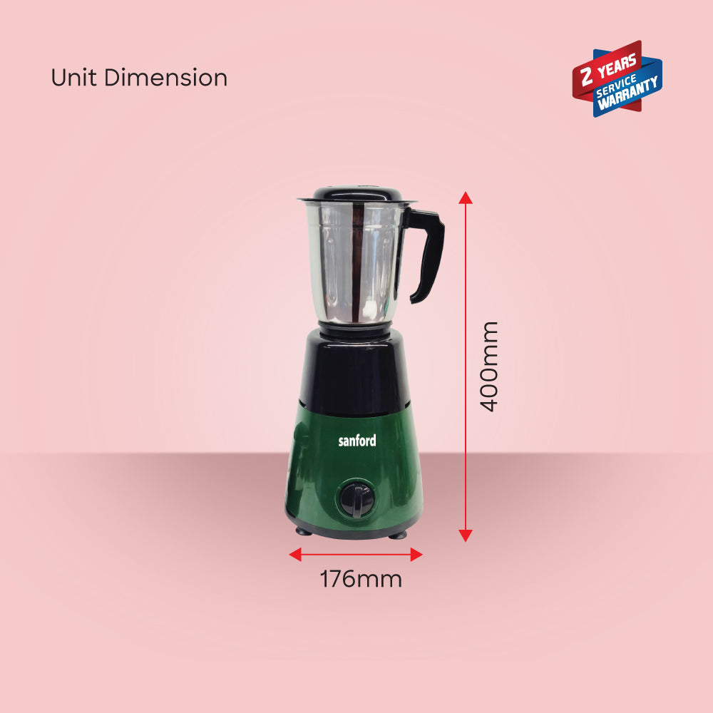 Sanford 550W Mixer Grinder with 1.2L Blending Jar and Chutney Jar | SF5905GM-C - buysanford
