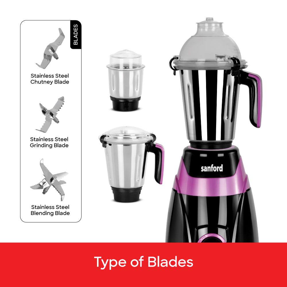 SANFORD 3 IN 1 GRINDER MIXER 800 WATTS 1.5 LITRE (MADE IN INDIA) - buysanford