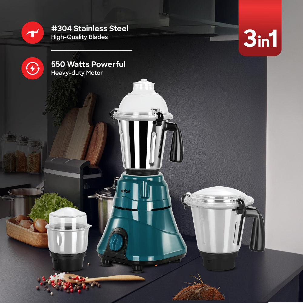 Sanford 3 in 1 Multifunctional Mixer Grinder With Power full 550 Motor | SF5910GM - buysanford