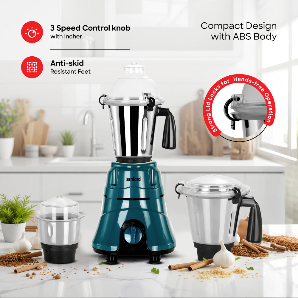 Sanford 3 in 1 Multifunctional Mixer Grinder With Power full 550 Motor | SF5910GM - buysanford