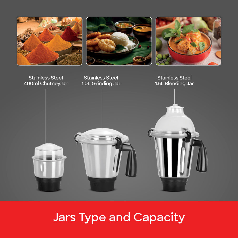 Sanford 3 in 1 Multifunctional Mixer Grinder With Power full 550 Motor | SF5910GM - buysanford