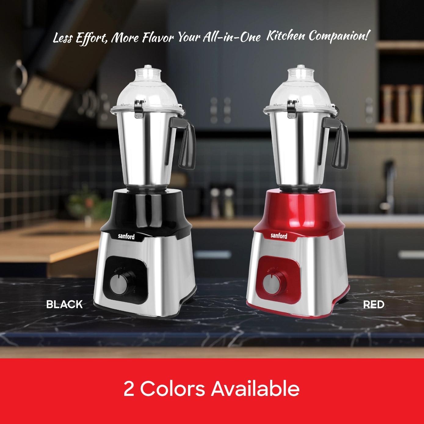 5 in 1 mixer grinder 1200W stainless steel body jars sanford 5