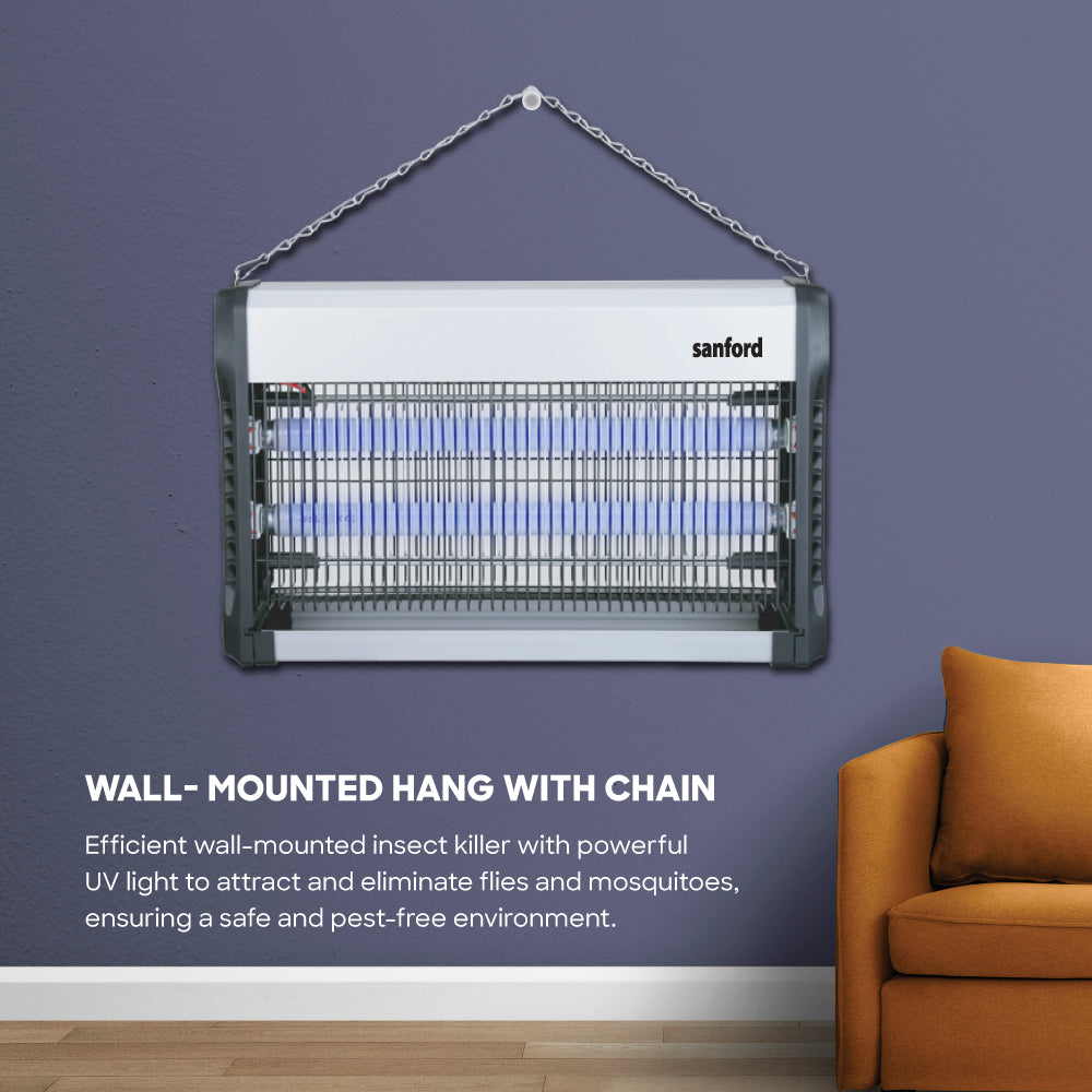 Sanford High-Performance Insect Killer | Dual UV Lamps | 23W Power | Non-Toxic & Eco-Friendly | Multiple Mounting Options - buysanford