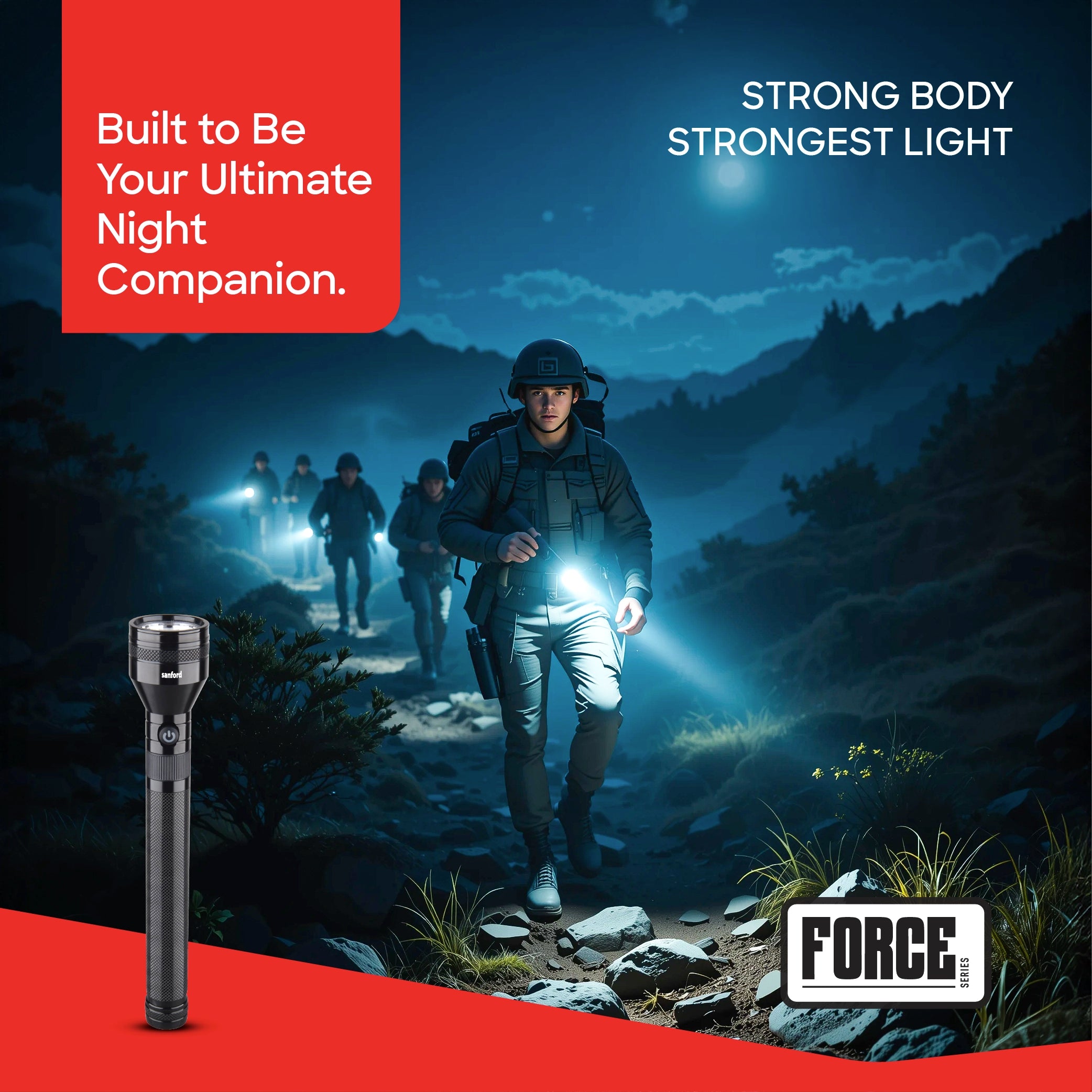 hyper bright 10W cree led flashlight 2500m rechargeable torch sanford 2