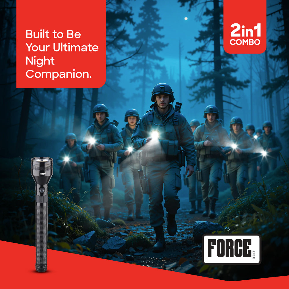Sanford  Pcs FORCE Series Rechargeable LED FLASH LIGHT | SF6180SLC - buysanford