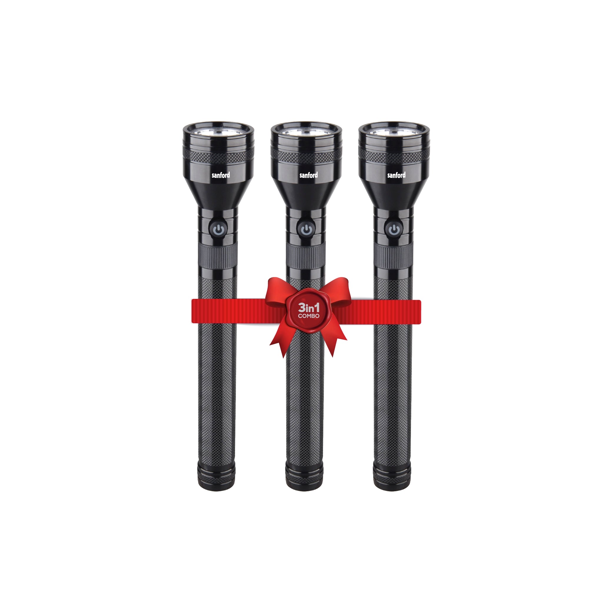 10W hyper bright CREE LED flashlight rechargeable aluminum alloy body sanford 1