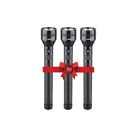 10W hyper bright CREE LED flashlight rechargeable aluminum alloy body sanford 1
