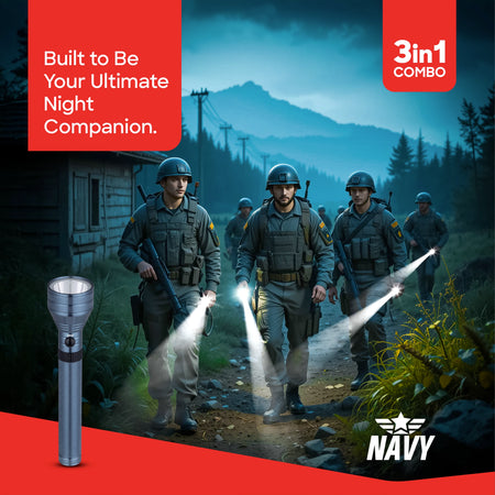7W hyper bright led flashlight 2800m range rechargeable sanford 2