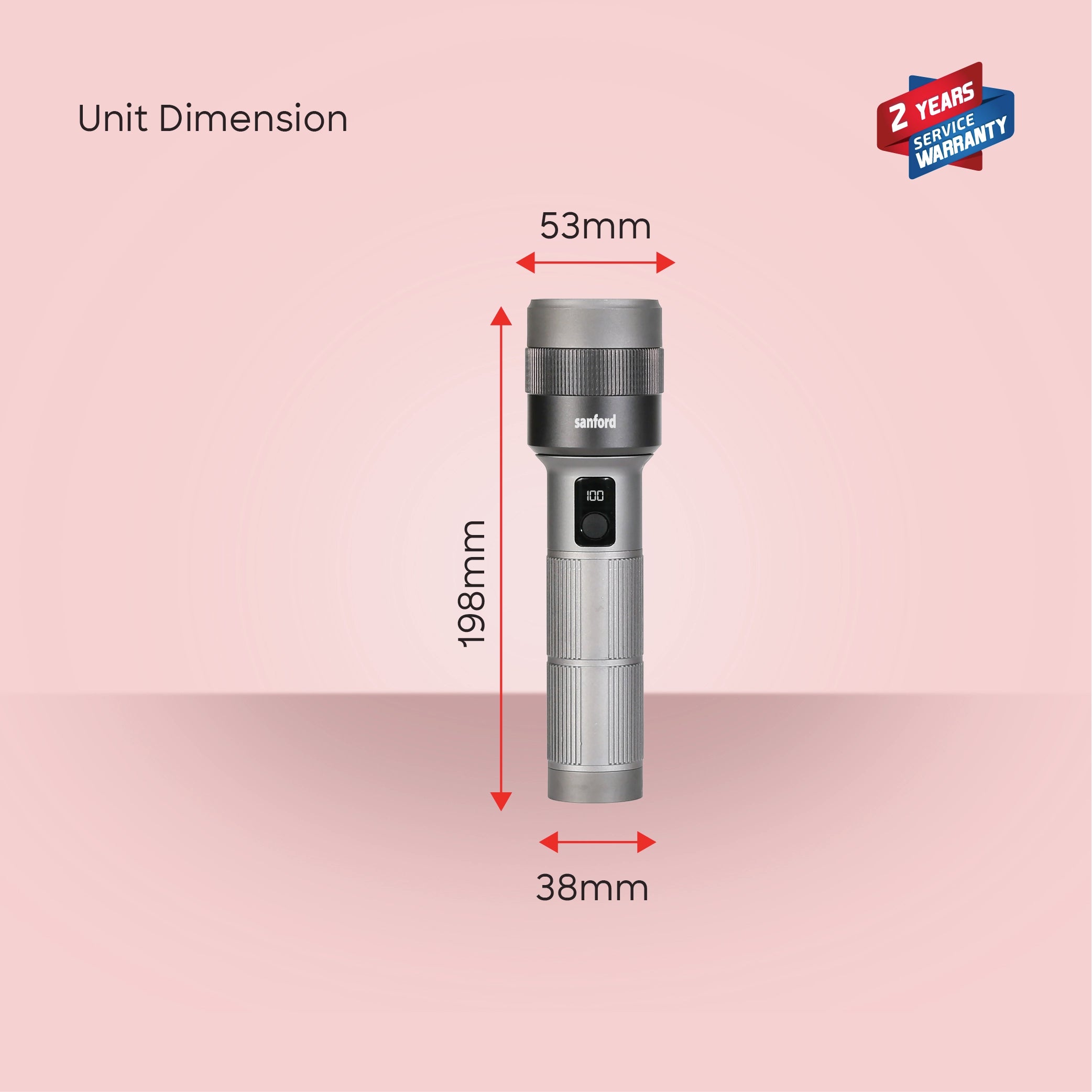 rechargeable flashlight torch zoom 5 mode laser led 5000 lumens 50W sanford 8