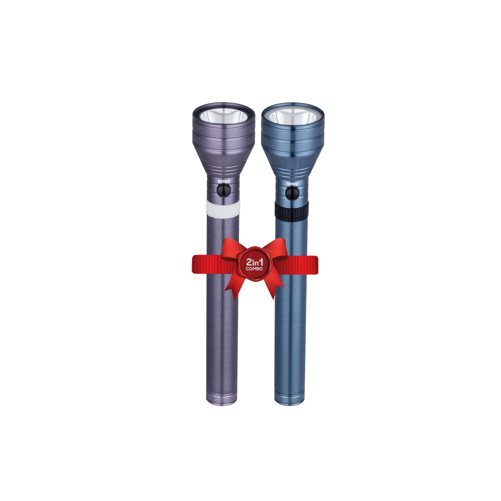 Sanford 7W CREE LED Flashlight | 3200m Long Range | 7000mAh Rechargeable Battery | Shockproof & Waterproof - buysanford