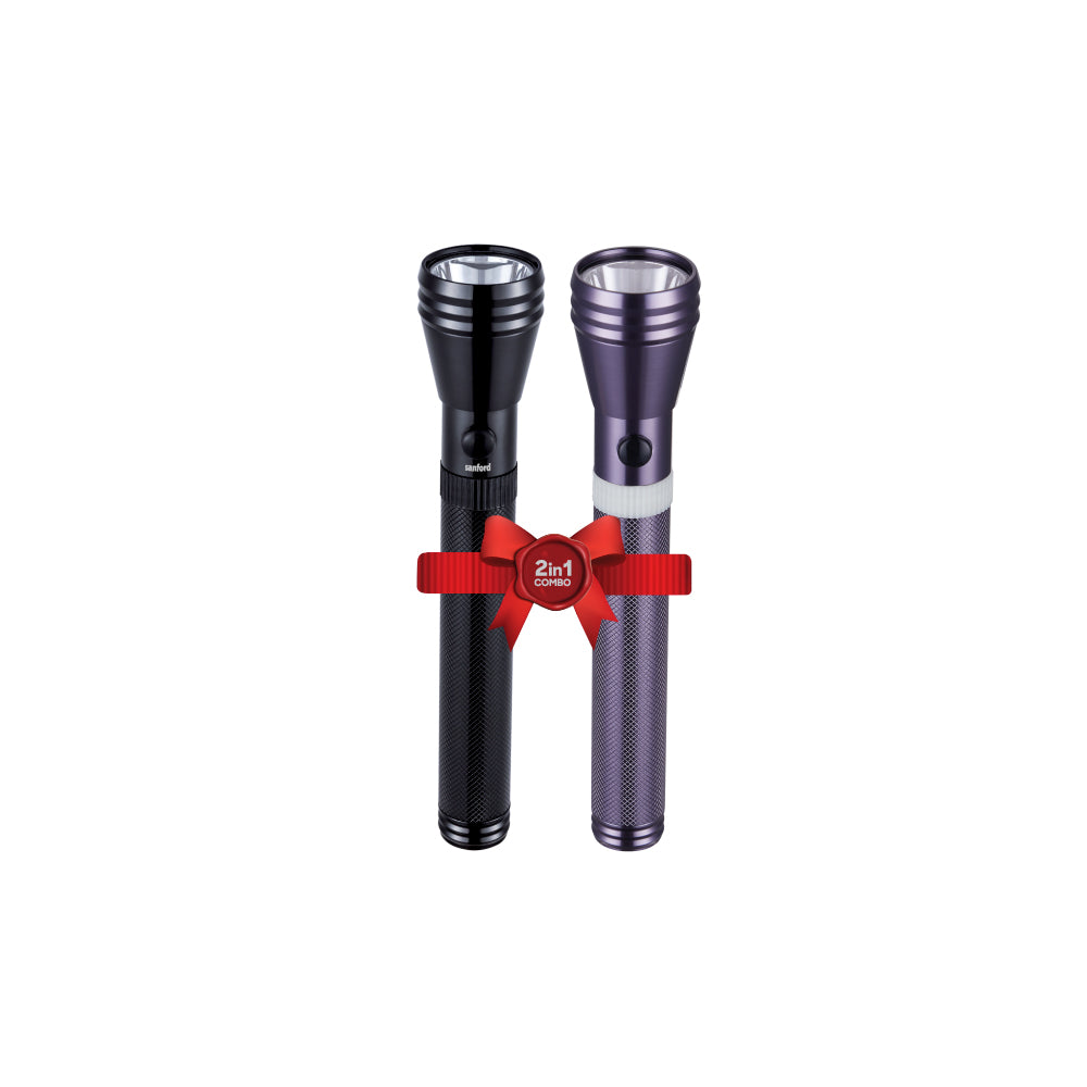 Sanford 5W CREE LED Flashlight | 1800m Long Range | 4000mAh Rechargeable | Rugged & Waterproof - buysanford