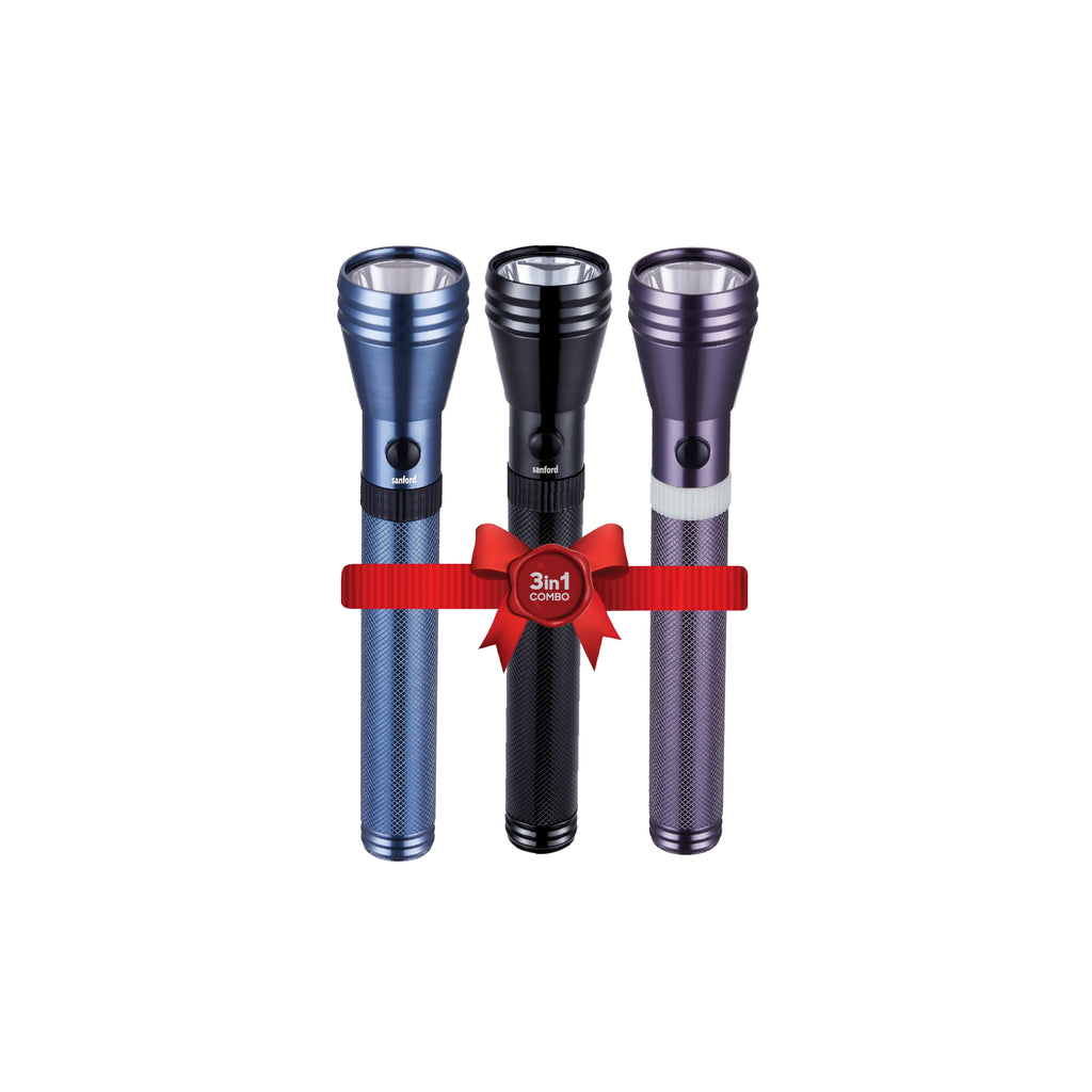 cree water resistant rechargeable led flashlight Shop Sanford 5W CREE LED Flashlight | 1800m Long-Range Beam | 4000mAh Rechargeable Battery | Rugged & Water-Resistant in UAE