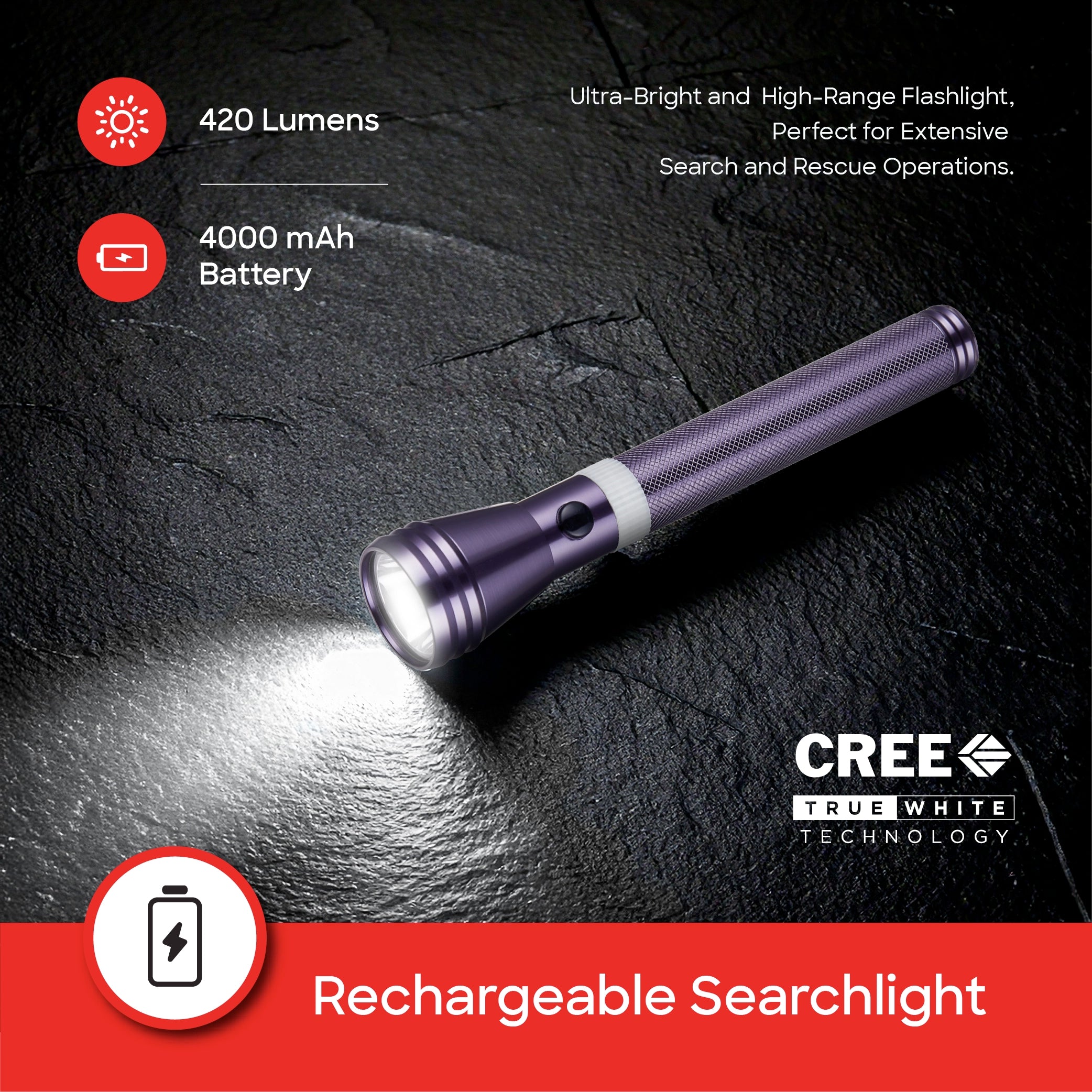 nebo flashlight blinks twice while charging NEBO Davinci 5000 Lumens Handheld Rechargeable Flashlight with Power Bank