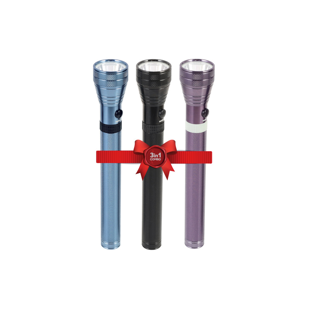 Sanford 3 Pcs SOLDIER BATTALION Series Rechargeable LED FLASH LIGHT | SF6205SLC A - buysanford