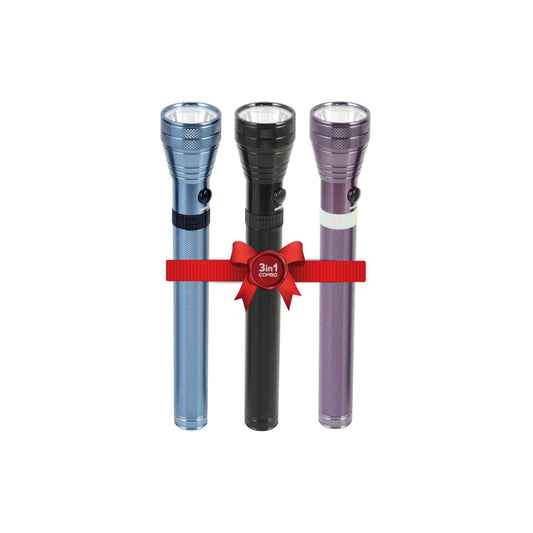 Sanford 3 Pcs SOLDIER BATTALION Series Rechargeable LED FLASH LIGHT | SF6205SLC A - buysanford