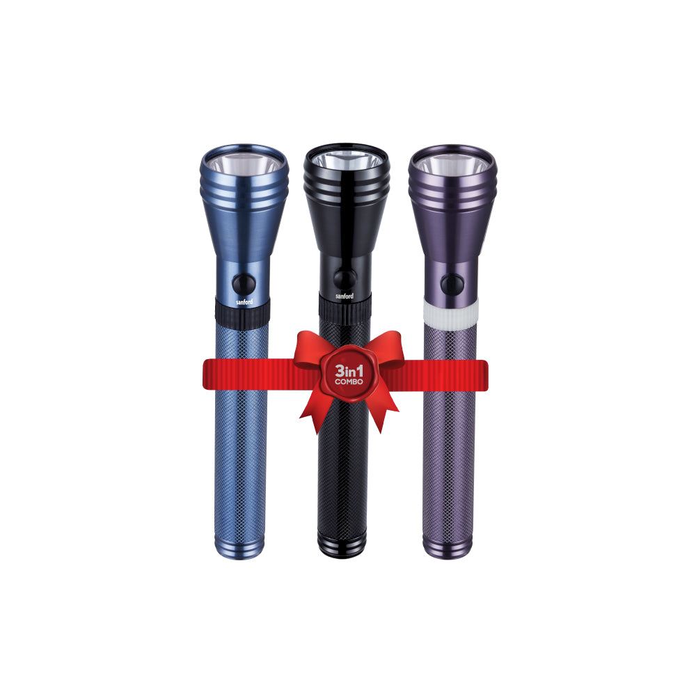 Sanford 5W CREE LED Flashlight | 2200m Range | 580 Lumens | 5000mAh Battery | Rugged & Rechargeable - buysanford