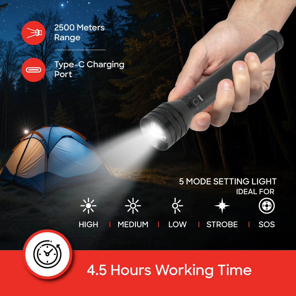 Sanford Rechargeable LED FLASH LIGHT And  Rechargeable LED Emergency Lantern  COMBO PACK | SF6213SEC - buysanford